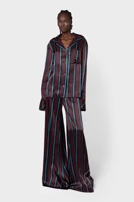 Arneau Printed Silk Pants