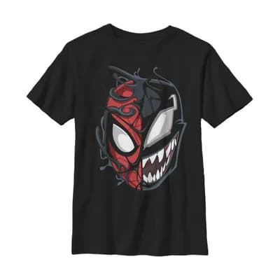 Boy's Marvel Spider-Man Venom Mask Split Graphic T-Shirt