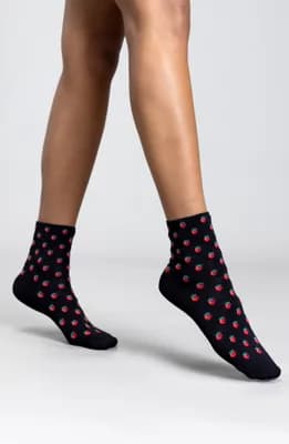 Strawberry & Lips Assorted 2-Pack Quarter Socks