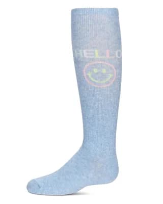 HELLO-Theme Knee High Sock