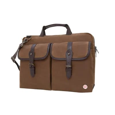 Waxed Knickerbocker Laptop Briefcase