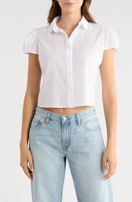 Eloise Cotton Button-Up Top