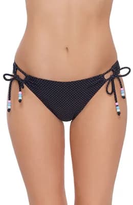 Adjustable Side Tie Scoop Bikini Bottom