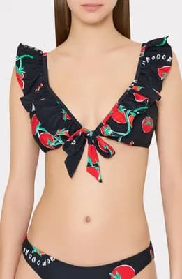 Pomodoro Ruffle Bikini Top