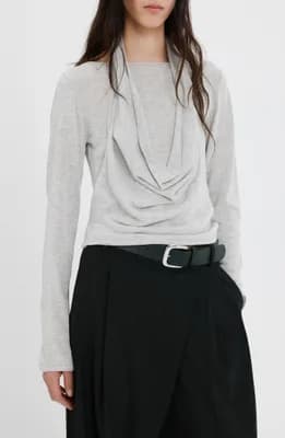 Cowl Front Sweater