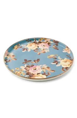 Wild Rose Slate Round Tray