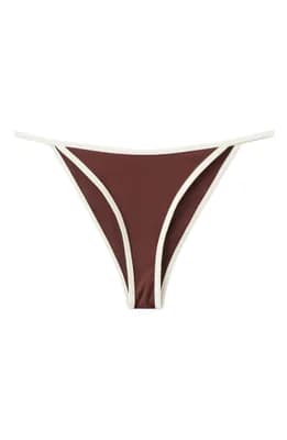 Contrast Binding Bikini Bottoms