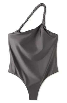 Asymmetric One-Shoulder One-Piece Swimsuit