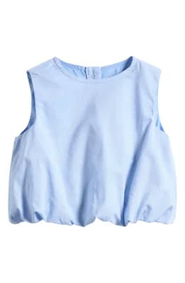 Cotton Bubble Hem Top