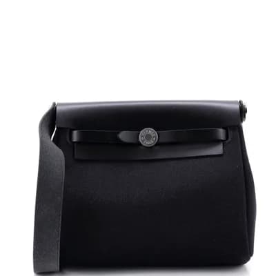 Herbag Zip Toile and Leather 20