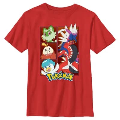 Boy's Pokemon Koraidon Group Graphic T-Shirt