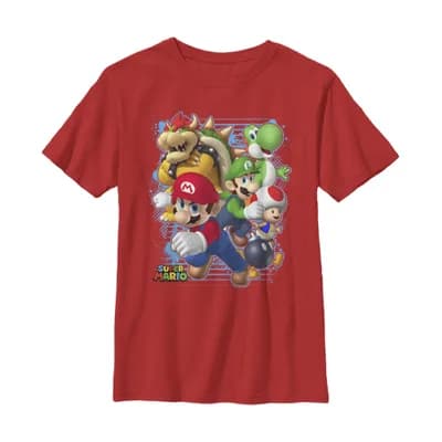 Boy's Nintendo Mario Tough Guys Graphic T-Shirt