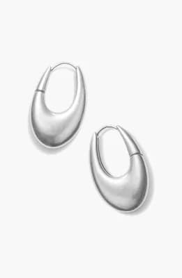 Eclipse Midi Hoops in Silver