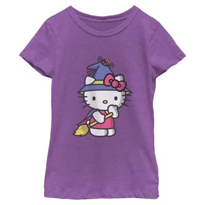 Girl's Hello Kitty Halloween Party Costume Graphic T-Shirt