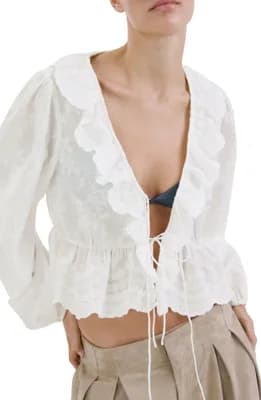 Ruffle Stitch Top