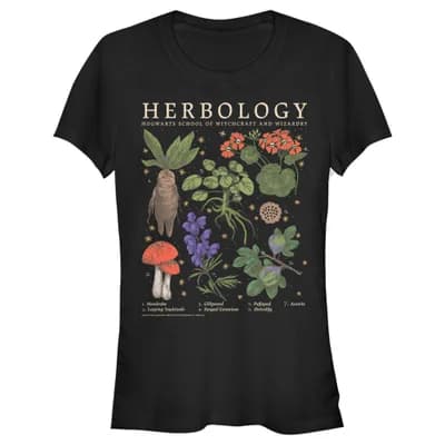 Junior's Harry Potter Hogwarts Herbology Graphic T-Shirt