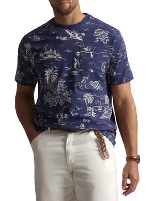 Big & Tall Printed Harbor Island Bear T-Shirt