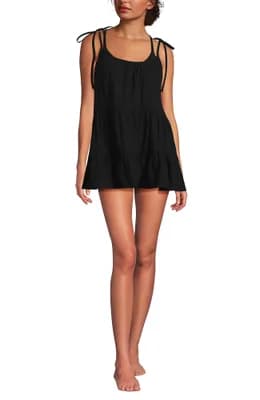 New Tiered Cover Up Mini Dress