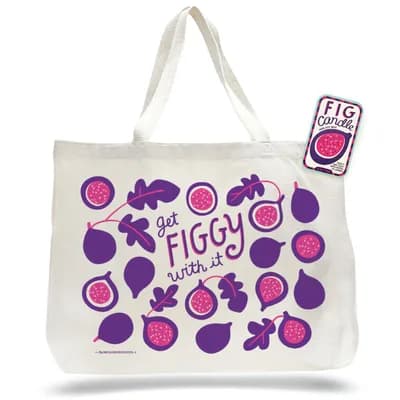 Fig Candle & Tote Gift Set