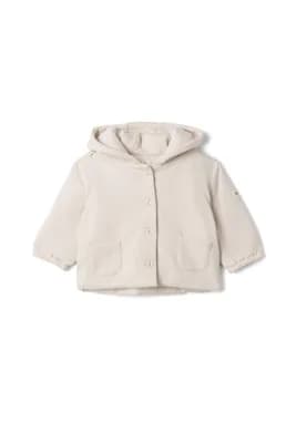 Front Button Pocket Puff Jacket