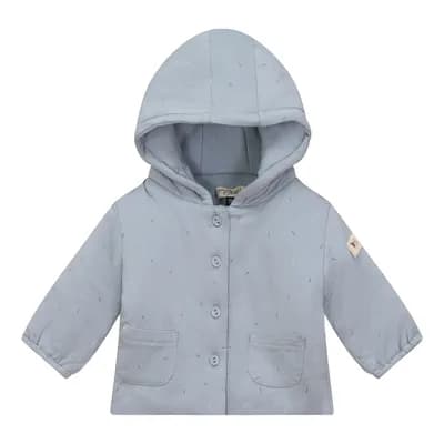 Sprinkle Print Puffy Hood Jacket