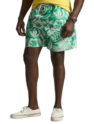 Big & Tall Floral Swim Trunks