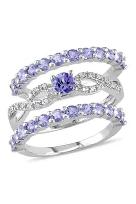 Tanzanite & Diamond Ring Set