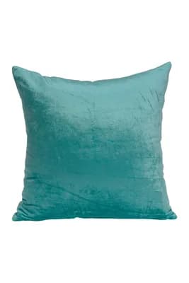 Camila Transitional Solid Pillow - 22" x 22" - Aqua