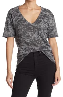 Deep V-Neck Boyfriend Tee