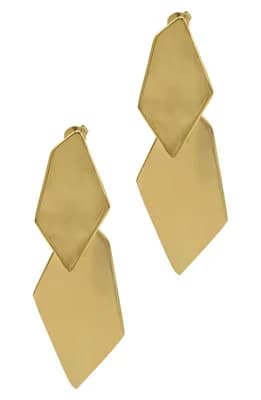 Geometic Double Drop Earrings