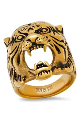 Tiger's Head Ring