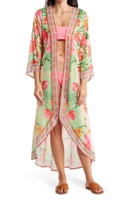 Floral Print Duster