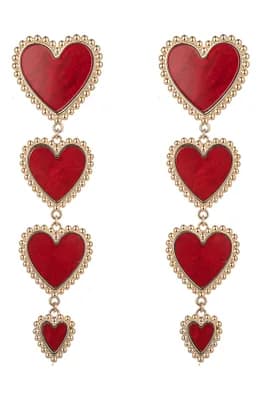 Sweetheart Statement Drop Earrings