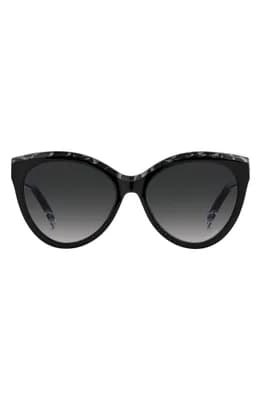 57mm Gradient Cat Eye Sunglasses