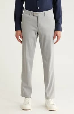 Evans Regular Fit Flat Front Chino Pants