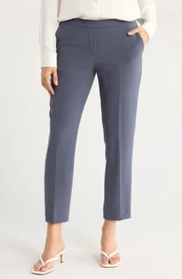 Treeca Flat Front Crop Pull-On Pants