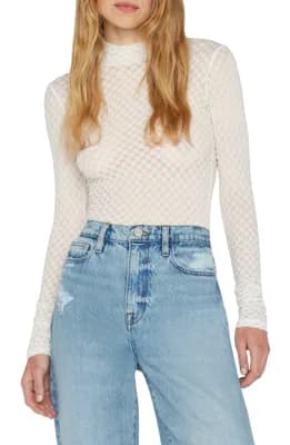 Mesh Turtleneck