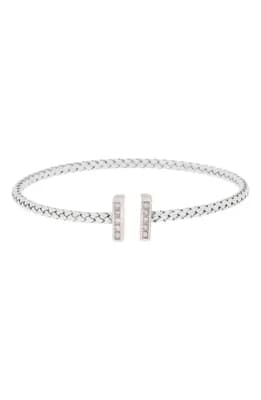 Diamond Bangle Bracelet - 0.1ct.