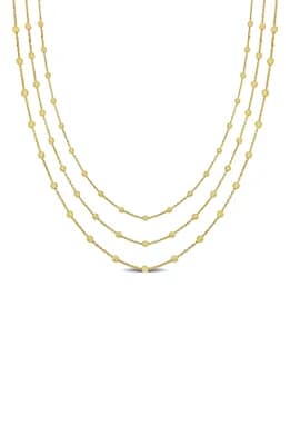 Three-Strand Ball Chain Necklace