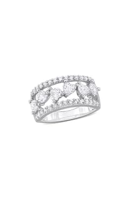 Lab Created White Sapphire Ring