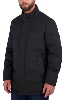 Padded Down Wool Blend Jacket