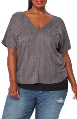 Double V-Neck Top