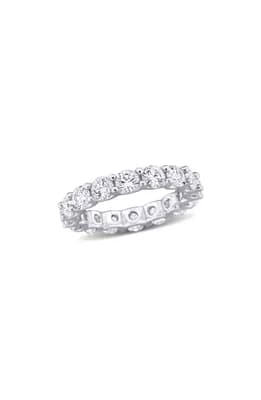 Created White Sapphire Band Ring