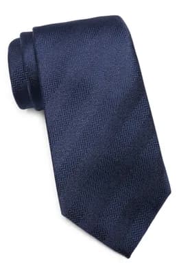 Herringbone Solid Stripe Tie