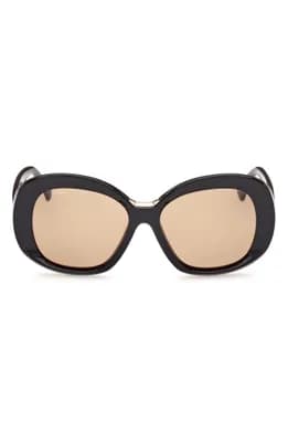 Edna 55mm Round Sunglasses