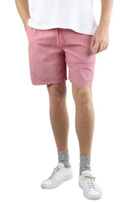 Stretch Chambray Pull-On Shorts
