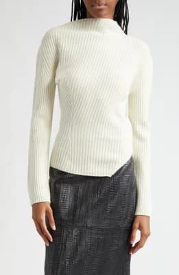 Twisted Rib Wool Sweater