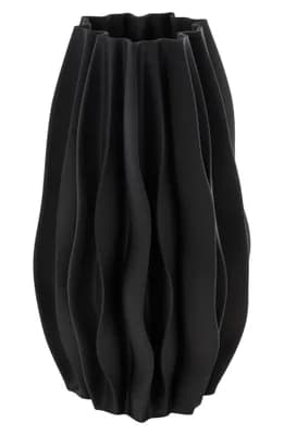 Ruffled Ceramic Vase