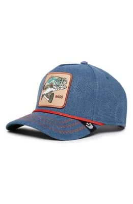 Bass Embroidered Patch Baseball Cap