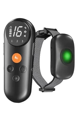 Ellipse LED 1-to-3 Dog 550-Yard Range 16-Level Vibration Sound and Stimulation Training Dog Collar